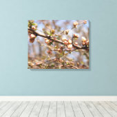 Blossoming Apple Tree Canvas Afdruk (Insitu (Houten vloer))