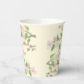 Blossoming Apple Tree Illustration Papieren Bekers (Links)