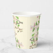 Blossoming Apple Tree Illustration Papieren Bekers (Rechts)