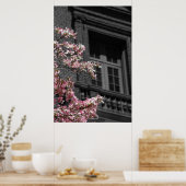 Blossoming Balcony Poster (Keuken)