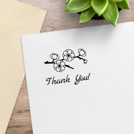 Blossoming Branch Bedankt 1x1 Rubberstempel