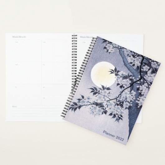 Blossoming Cherry Moonlit Night, Koson, Japans Planner (Display)