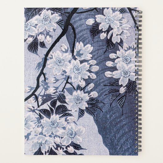 Blossoming Cherry Moonlit Night, Koson, Japans Planner (Achterkant)