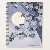 Blossoming Cherry Moonlit Night, Koson, Japans Planner (Voorkant)