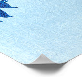 Blossoming Cherry Moonlit Night Ohara Koson Blue18 Poster (Hoek)