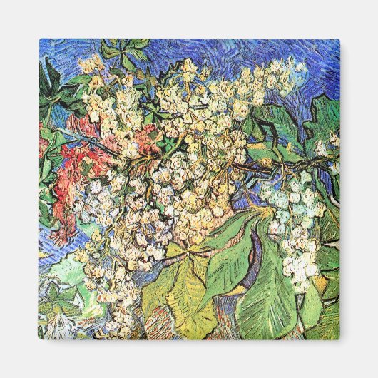 Blossoming Chestnut Branches Vincent Van Gogh Magneet (Voorkant)