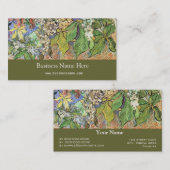 Blossoming Chestnut Branches Vincent van Gogh. Visitekaartje (Voorkant / Achterkant)