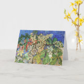 Blossoming Chestnuts Branches, Van Gogh. Kaart (Gele Bloem)