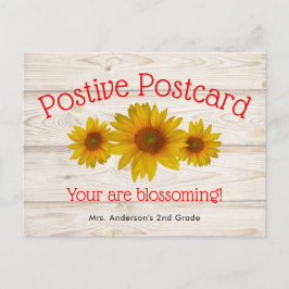 Blossoming Daisies | Positief nieuws op school Briefkaart