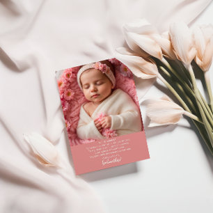 Blossoming Dreams - Een zoete peettante voorstel Kaart