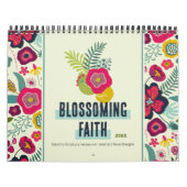 Blossoming Faith Abstracte Bloemenkalender Kalender (Hoes)