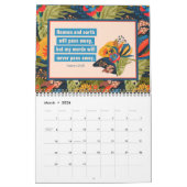 Blossoming Faith Abstracte Bloemenkalender Kalender (Mar 2026)