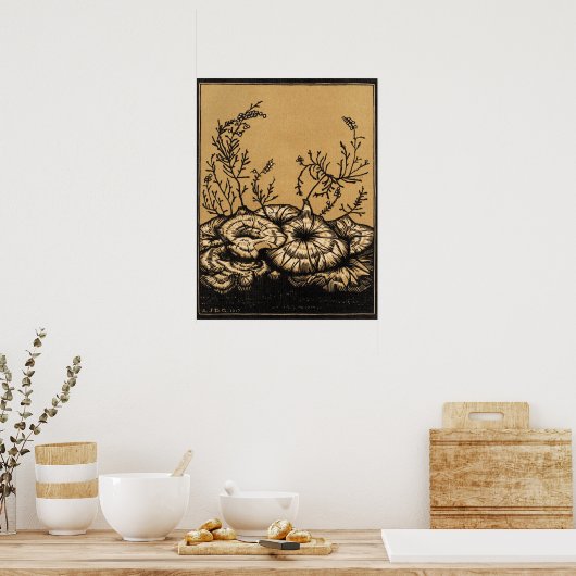Blossoming Flowers Poster (Keuken)