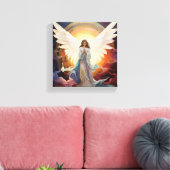 Blossoming Hope meisje Canvas Afdruk (Insitu (Woonkamer))