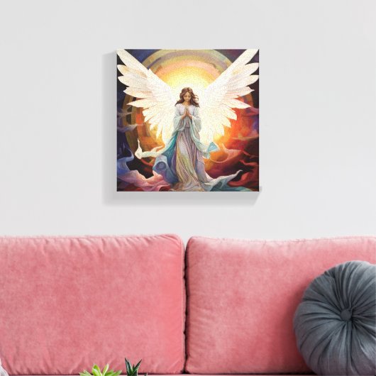 Blossoming Hope meisje Canvas Afdruk (Insitu (Woonkamer))