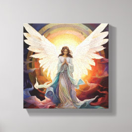 Blossoming Hope meisje Canvas Afdruk