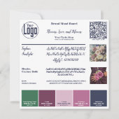 Blossoming Identity: Bloemist Merk Mood Board Kaar Kaart (Voorkant)