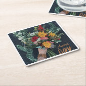 Blossoming Joy: Een papieren Onderzetters ontwerp (Schuin)