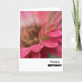 Blossoming Joy - Roze Bloem Verjaardag Kaart