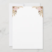 Blossoming Joy: Waterverf Bloemen Baby shower Kaart (Achterkant)