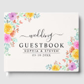 Blossoming Love – A Spring Floral Wedding Gastenboek (Voorkant)