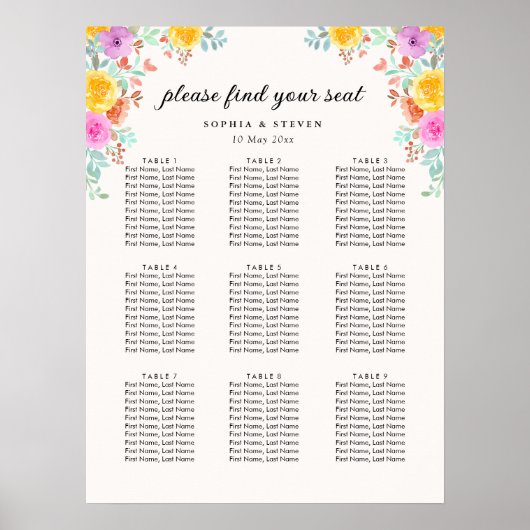 Blossoming Love – A Spring Floral Wedding Poster (Voorkant)