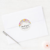 Blossoming Love – A Spring Floral Wedding Ronde Sticker (Envelop)