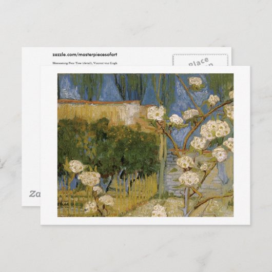 Blossoming Pear Tree, Vincent van Gogh Briefkaart (Voorkant / Achterkant)