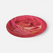 Blossoming Roos 100th Birthday Celebration Party P Papieren Bordje (Gekanteld)