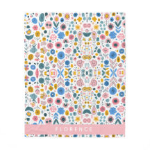 Blossoming Tales Gepersonaliseerde Naam Deken