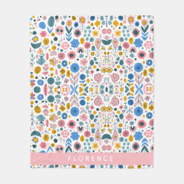 Blossoming Tales Gepersonaliseerde Naam Deken