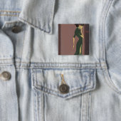 Blossoming Youth No.7 Vierkante Button 5,1 Cm (In situ)