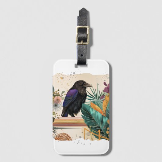 BlossomRaven im Dschungel Bagagelabel (Voorkant (verticaal))