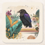 BlossomRaven im Dschungel Kartonnen Onderzetters (Voorkant)