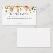 Blossoms and Honey Diaper Raffle insert card Informatiekaartje (Voorkant / Achterkant)