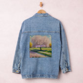 Blossoms Annette AI Art Pink Blossoms Denim Jacket (Hangar)