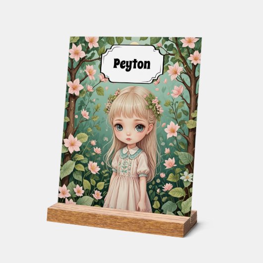 Blossom's Embrace gepersonaliseerd Acryl Bord (Hoek)