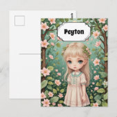 Blossom's Embrace gepersonaliseerd Briefkaart (Voorkant / Achterkant)