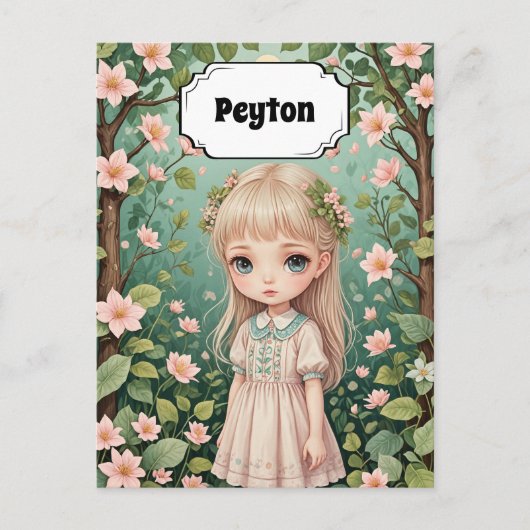 Blossom's Embrace gepersonaliseerd Briefkaart (Voorkant)