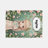 Blossom's Embrace gepersonaliseerd Fleece Deken (Voorkant (Horizontaal))