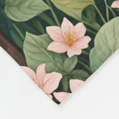 Blossom's Embrace gepersonaliseerd Fleece Deken (Hoek)