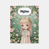 Blossom's Embrace gepersonaliseerd Fleece Deken (Voorkant)