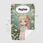 Blossom's Embrace gepersonaliseerd Golfhanddoek (Insitu)