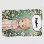 Blossom's Embrace gepersonaliseerd Golfhanddoek (Horizontaal)