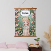 Blossom's Embrace gepersonaliseerd Hangend Wandkleed (Slaapkamer)