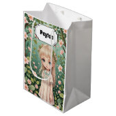 Blossom's Embrace gepersonaliseerd Medium Cadeauzakje (Voorkant Gekanteld)