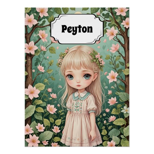 Blossom's Embrace gepersonaliseerd Perfect Poster (Voorkant)