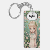 Blossom's Embrace gepersonaliseerd Sleutelhanger (Voorkant Links)