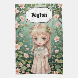 Blossom's Embrace gepersonaliseerd Theedoek
