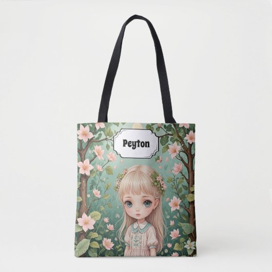 Blossom's Embrace gepersonaliseerd Tote Bag (Voorkant)